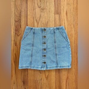 Forever 21 Denim Front-Button Skirt
